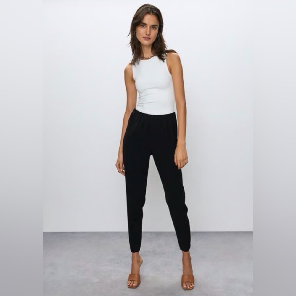 Aritzia Babaton Dexter Pant Black Pull-On Tailored Pants Size 14